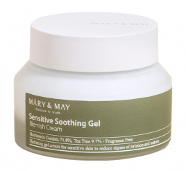 Успокаивающий крем для чувствительной кожи, 70 гр | Mary&May Sensitive Soothing Gel Cream