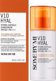 Капсульный увлажняющий солнцезащитный крем, 40 мл | SOME BY MI V10 HYAL HYDRA CAPSULE SUNSCREEN