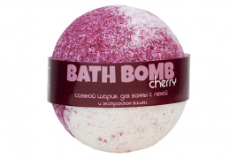 Бурлящий шарик для ванны с экстрактом вишни, 120 гр | Savonry Cherry Bath Bomb