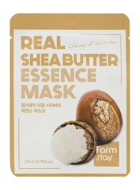 Тканевая маска для лица с экстрактом масла ши, 23 мл | FarmStay Real Shea Butter Essence Mask