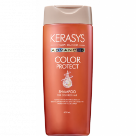 Шампунь с церамидными и кератиновыми ампулами для окрашенных волос, 400 мл |  Kerasys Advanced Color Protect Shampoo