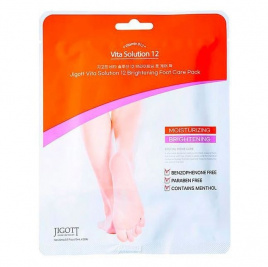 Маска-носочки для ног, 10 мл*2шт | JIGOTT Vita Solution 12 Brightening Foot Care Pack