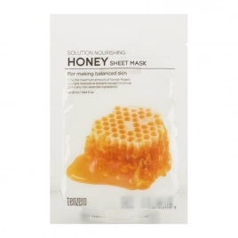 Питательная тканевая маска с мёдом, 25 мл | TENZERO SOLUTION NOURISHING HONEY SHEET MASK