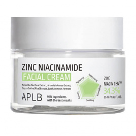 Крем для лица с цинком и ниацинамидом, 55 мл | APLB ZINC NIACINAMIDE FACIAL CREAM