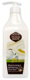 Гель для душа Козье молоко, 550 мл | Kerasys Shower Mate Moisturizing & Whitening Goal Milk