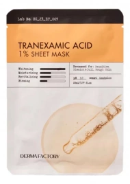 Тканевая маска для сияния кожи, 23 мл | Derma Factory Tranexamic Acid 1% Sheet Mask