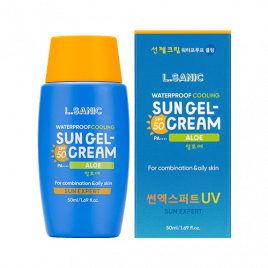 Солнцезащитный гель-крем с алоэ, 50 мл | L.SANIC Sun Expert Aloe Waterproof Cooling Sun Gel-Cream SPF50 PA+++