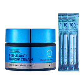VT Cosmetics Набор для увлажнения с микроиглами и гиалуроновой кислотой Reedle Shot Hydrop Cream Set