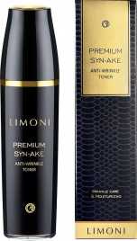 Тонер антивозрастной для лица со змеиным ядом, 120 мл | LIMONI Premium Syn-Ake Anti-Wrinkle Toner