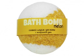 Бурлящие шарики для ванны с экстрактом дыни, 120 гр | Savonry Melon Bath Bomb