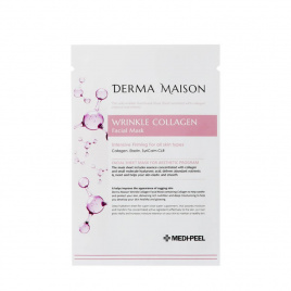 Тканевая маска антивозрастная ампульная, 23 мл | Medi-Peel Derma Maison Wrinkle Collagen Facial Mask