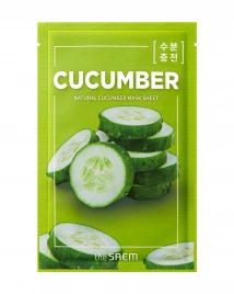 Маска тканевая с экстрактом огурца, 21 мл | THE SAEM Natural Cucumber Mask Sheet