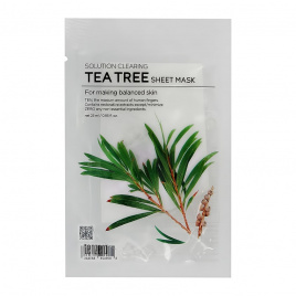 Противовоспалительная тканевая маска с чайным деревом, 25 мл | TENZERO SOLUTION CLEARING TEA TREE SHEET MASK