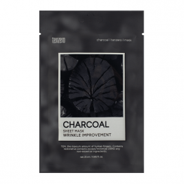 Тканевая маскас экстрактом древесного угля, 25 мл | TENZERO CHARCOAL SHEET MASK