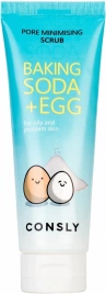 Скраб для лица с содой и яичным белком, 120 мл | Consly Baking Soda & Egg Pore Minimising Scrub