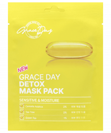 Тканевая маска-детокс с центеллой азиатской, 27 мл | Grace Day Detox Mask Pack