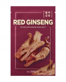 Маска тканевая с экстрактом женьшеня, 21 мл | THE SAEM Natural Red Ginseng Mask Sheet