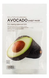 Питательная тканевая маска с экстрактом авокадо, 25 мл | TENZERO SOLUTION NOURISHING AVOCADO SHEET MASK