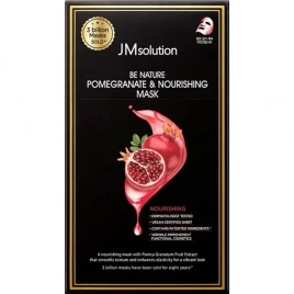 JMsolution Тканевая маска с экстрактом граната BE NATURE POMEGRANATE & NOURISHING MASK 24 мл