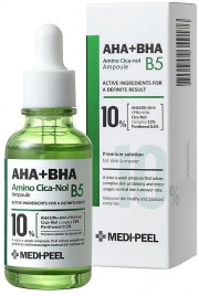 Сыворотка с кислотами 10% и Cica-Nol 12%, 30 мл | Medi-Peel AHA BHA Amino Cica-Nol B5 Ampoule