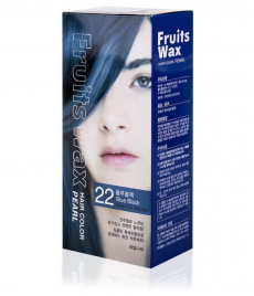 Краска для волос на фруктовой основе, 60мл+60гр | WELCOS Fruits Wax Pearl Hair Color #22 
