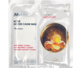 Тканевая премиум-маска с золотом и икрой, 33 мл | JMsolution Active Golden Caviar Mask Premium