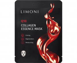 Укрепляющая тканевая маска с коэнзимом Q10 и коллагеном, 23 гр | LIMONI Q10 Collagen Essence Mask