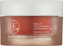 Крем с 50% комбучи и липосомальными керамидами, 50 мл | Medi-Peel Hyal Kombucha Tea-Tox Cream