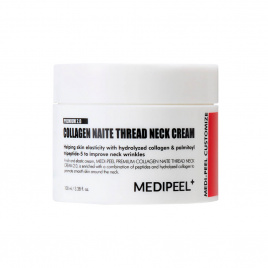 Моделирующий крем для шеи и зоны декольте с коллагеном и пептидами, 100 мл | Medi-Peel Premium Collagen Naite Thread Neck Cream