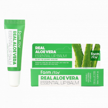 Бальзам для губ с алоэ, 10 мл | FarmStay Real Aloe Vera Essential Lip Balm 