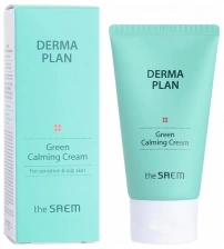 Успокаивающий крем для лица, 70 мл | THE SAEM Derma Plan Green Calming Cream