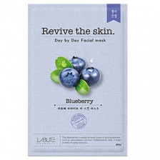 Тканевая маска с черникой, 23 мл | LABUTE Revive the skin Blueberry Mask