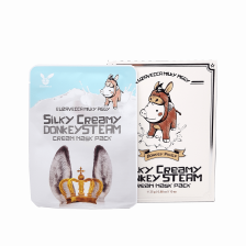 НАБОР Тканевая маска для лица ОСЛИНОЕ МОЛОКО, 10 шт | Elizavecca Silky Creamy Donkey Steam Cream Mask pack