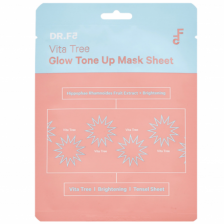Тканевая маска витализирующая выравнивание и сияние, 23 гр | DR.F5 Vita Tree Glow Tone Up Mask Sheet