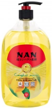 Средство для мытья посуды и детских принадлежностей сладкий лимон, флакон с дозатором, 900 мл | NAN