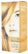 Краска для волос на фруктовой основе, 60мл+60гр | WELCOS Fruits Wax Pearl Hair Color #09