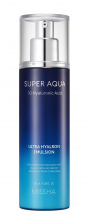 Увлажняющая эмульсия с 10 видами гиалуроновой кислоты, 130 мл | MISSHA Super Aqua Ultra Hyalron Emulsion