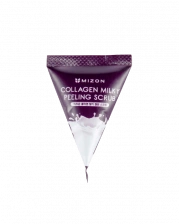 Скраб-пилинг молочный с коллагеном, 1шт*7гр | MIZON Collagen Milky Peeling Scrub