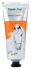 Крем для рук с экстрактом лошадиного жира, 100 мл | FarmStay Visible Difference Cream Jeju Mayu