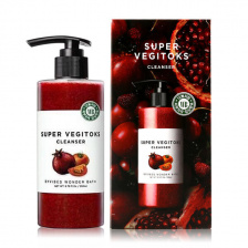 Пенка очищающая детокс для сияния кожи, 200 мл | Wonder Bath Super Vegitoks Cleanser Red 