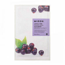 Тканевая маска для лица с экстрактом ягод асаи, 25 мл | MIZON Joyful Time Essence Mask Acai Berry