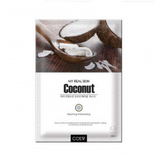 Тканевая маска с кокосом, 23 мл | COS.W My Real Skin Coconut Facial Mask