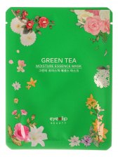 Маска для лица тканевая зелены чай, 25 гр | EYENLIP GREEN TEA OIL MOISTURE ESSENCE MASK