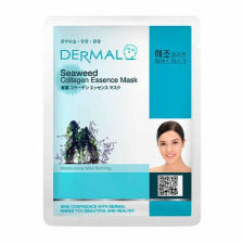 Маска для лица тканевая МОРСКИЕ ВОДОРОСЛИ и КОЛЛАГЕН, 23 гр | DERMAL Seaweed Collagen Essence Mask