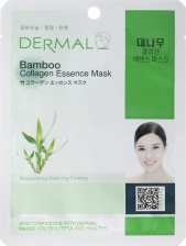 Маска для лица тканевая бамбук и коллаген, 23 гр | DERMAL Bamboo Collagen Essence Mask