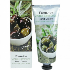 Крем для рук с экстрактом оливы, 100 мл | FarmStay Visible Difference Hand Cream Olive