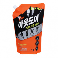 Жидкое средство для стирки для спорта, мягкая упаковка 1000 мл | Aekyung Wool Shampoo Outdoor for Sportswear