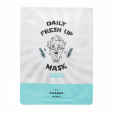 Тканевая маска с экстрактом чайного дерева, 21 мл | VILLAGE 11 FACTORY Daily Fresh up Mask Tea