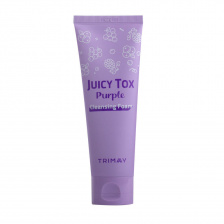 Пенка для умывания с виноградом и мандарином, 120 мл | TRIMAY Juicy Tox Purple Cleansing Foam