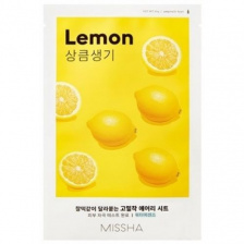 Маска для лица с экстрактом лимона, 19 гр | MISSHA Airy Fit Lemon Sheet Mask